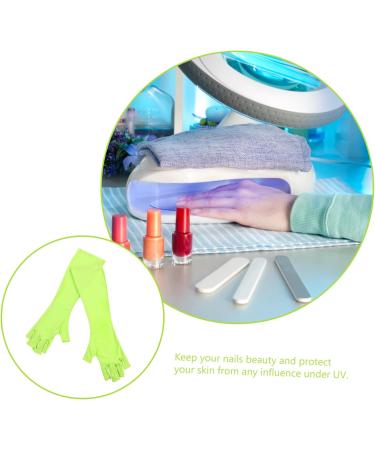 Beavorty 1 Pair Nail Gloves Gloves UV Lamp Gloves Gel Manicure Gloves Nail Art Gloves Manicure Accessories Oveglove Sun Protection Polyester Mj03 Apparel Green Manicure Art Gloves 25X9X0.4CM - Buy Online on GoSupps.com