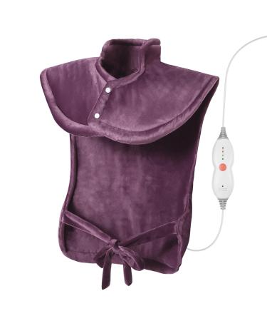 Heating cushion for back shoulder neck electrically heat pillow with 4 temperature levels and 1.5 hours of automatic switch -off back warmers heating blankets 60x85cm