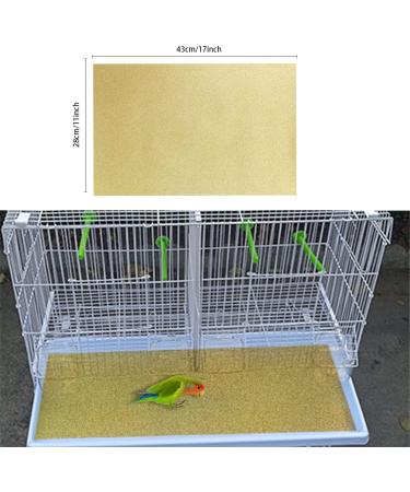 DVECUE Gravel Paper for Bird Cage 11x17 Inch - 10 Pack Absorbent Liner Sheets - Buy Online on GoSupps.com