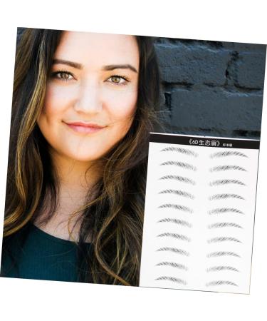 LALADEFIEE 2 Pairs Eyebrow Sticker Lumentes Magnetic Eyelashes False Eyelashes Elf Brow Gel Eyebrows Black - Buy Online on GoSupps.com