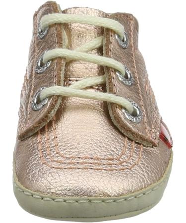 Kickers Unisex Kid's 1st Kicks Boots - Pink Rose Gold (1 UK) - Buy Online on GoSupps.com