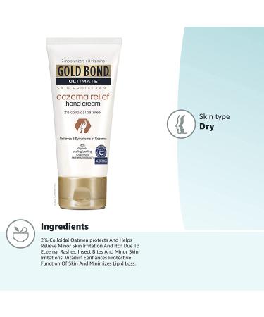 Gold Bond Ultimate Eczema Relief Hand Cream with 2% Colloidal Oatmeal - 3 oz - Buy Online on GoSupps.com
