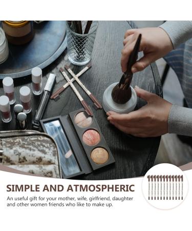 PLAFOPE 12pcs Eyebrow Pencil with Brush Eyebrow Pen Brow Pencil Brush Brow Pen Brush Plastic Coffee - Buy Online on GoSupps.com
