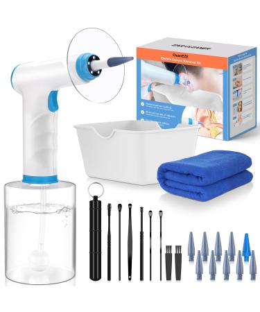 Ear Wax Removal Hronta Electric Ear Cleaner Safe & Effective Ear Wax Removal Kit Ear Cleaning Kit with 4 Pressure Modes Earwax Removal Kit with Light Ear Irrigation Flushing Tool Include Ear Scoop