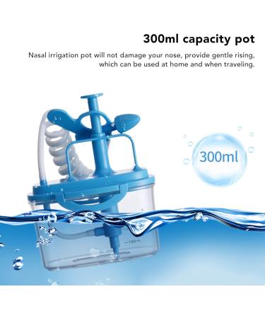 300ml Sinus Rinse Neti Pot Manual Press Nasal Wash for Deep Cleansing with Smoothing Breath Suitable for Home and Travel - Buy Online on GoSupps.com