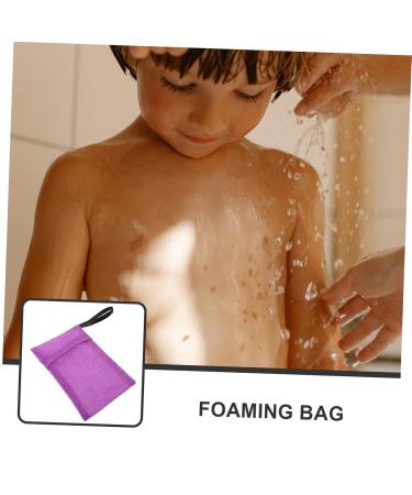 Buy Purple Nylon Bubble Net Bath Bag for Shampoo Bars Eco-Friendly Durable & Ideal for Travel - Buy Online on GoSupps.com