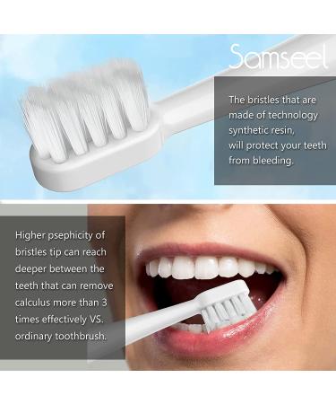 Samseel Sonic Electric Toothbrush - 2-Pack (White and Pink) | Lasts 90 Days | Portable Mini Design | Waterproof | Daily Oral Care for Business Travel and Holidays - Buy Online on GoSupps.com