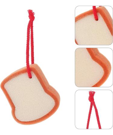 DOITOOL Baby Bath Sponge - Soft Body Rubbing Towel for Kids, Bread Shape Washcloth, 21X7.5CM (Light Yellow) - Buy Online on GoSupps.com