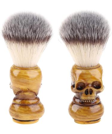 UNFAIRZQ Badger Hair Skull Shaving Brush | Handmade Wooden Handle | Perfect Gift for Men | International Shipping Available - Buy Online on GoSupps.com