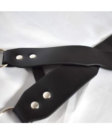 Honeylust Extravagant Synthetic Leather Eye Mask - Elegant Black Carnival Mask for Bondage Fetish & Halloween Parties - Festival Facial Jewelry - Buy Online on GoSupps.com