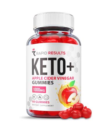 Rapid Results Keto ACV Gummies - Official Formula  Vegan  Non GMO - Rapid Results Keto Gummies Plus ACV  Weight Shark Loss with Apple Cider Vinegar 1000mg AVC Tank Gummy Advanced Formula (60 Gummies)