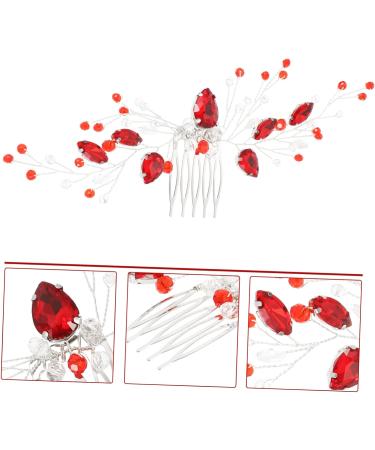 FRCOLOR Hair Comb Girl Headpiece Wedding Hair Accessories Hairpin Rhinestone Clips for Hair Bridal Hair Pin Hair Accessories for Women Decorative Hair Clips Bridal Headpiece Metal - Buy Online on GoSupps.com