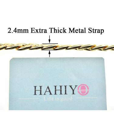 HAHIYO Purse Chain Strap Length 7.9 inches SPOT-ON Gold for Shoulder Cross Body Sling Purse Handbag Clutch Replacement Strap Comfortable Flat 0.4 Wide Enough 2.4mm Extra Thick Metal Strap 1 Pack Gold 7.9 inches - Buy Online on GoSupps.com