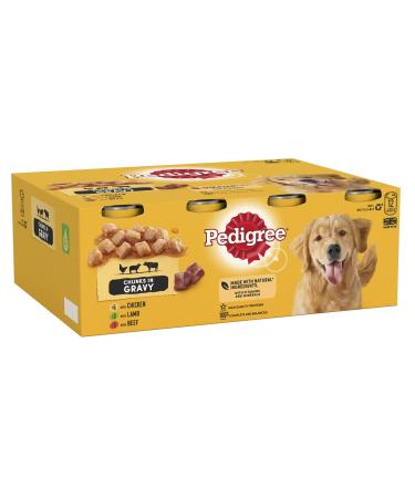 Pedigree Adult - Wet Dog Food - for Adult Dogs - Can Mixed Selection in Gravy - 12 x 400 g 400 g (Pack of 12)