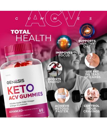 Genesis Keto ACV Gummies - Advanced Weight Loss Formula | 30-Day Supply - Buy Online on GoSupps.com