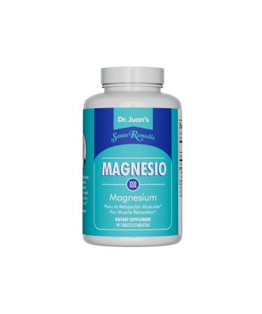 Santo Remedio Magnesium Citrate For Muscle Relaxation Dietary Supplement 300 mg 90 Tablets
