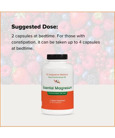 Essential Magnesium by Dr. Rajsree | Supports Restful Sleep Muscle Relaxation & Healthy Bowel Regulation | Contains 3 Forms of Highly Absorbable Magnesium | 180 Capsules - Buy Online on GoSupps.com