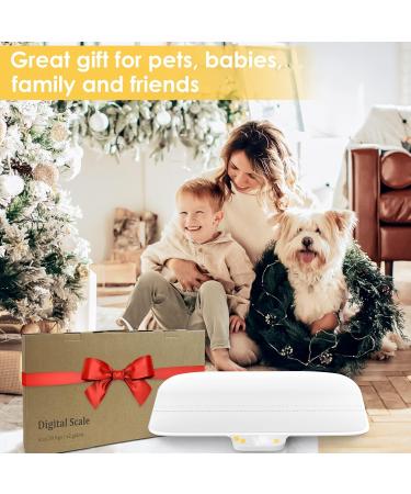 Mindpet-Med Digital Animal Scale & Baby Scale - Max 220 lbs 0.02 lbs Precision Easy One-Piece Design for Kittens Puppies Rabbits & Infants - White & Yellow - Buy Online on GoSupps.com