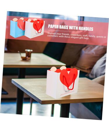 KOMBIUDA 20pcs Love Handbag Merchandise Bags Girl Gift Bag Birthday Gift Bags Bulk Girl Birthday Gift Baby Gift Bags Baby Shower Goodies Bags Goodies Pouches Bride Paper Party Bag Medium - Buy Online on GoSupps.com