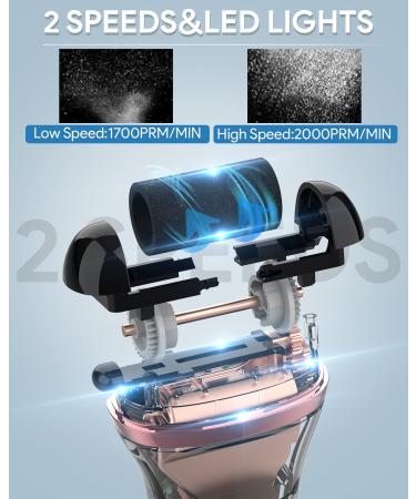 Professional Electric Callus Remover Pedicure Kit - Rechargeable Foot Care Tool with 3 Roller Heads for Dead Skin, Cracked Heels - Ideal Gift - Buy Online on GoSupps.com