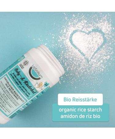 Organic Natural Baby Bath Additive | Talc-Free with Rice Strength Quince & Mallow Extracts - 100% Gentle & Perfumed for Children - Buy Online on GoSupps.com