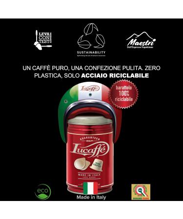 LUCAFF Classic coffee beans coffee pot 250 gr steel saves the aroma of coffee beans 80% arabica coffee 20% robust sweet taste roasted aroma hazelnut notes soft body - Buy Online on GoSupps.com
