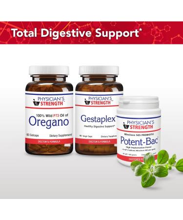 Physician's Strength Wild Oregano Gels Extra Strength - 120 Gelcaps - 100% Wild P73 Oil of Oregano - Non-GMO - 120 Servings - Buy Online on GoSupps.com