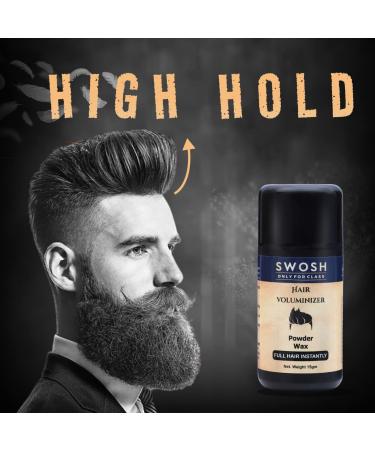 SWOSH Hair Volumizing Powder Wax for Men | 15g | Adds Volume & Texture | Natural Matte Finish | International Shipping - Buy Online on GoSupps.com