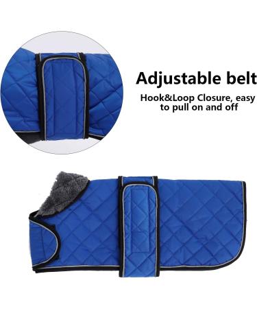 Minezi Waterproof Dachshund Winter Jacket - Wool Lined Adjustable Navy XL (55-58cm) - Ideal Dog Clothing for Cold Weather - Buy Online on GoSupps.com