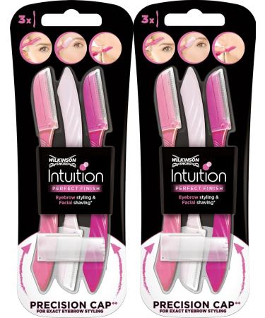 Wilkinson Sword Intuition Eyebrow Former | Women's Face Hair Remover & Trimmer | Peeling Dermaplaning Tool | 6 Disposable Razors - Shop Now! - Buy Online on GoSupps.com