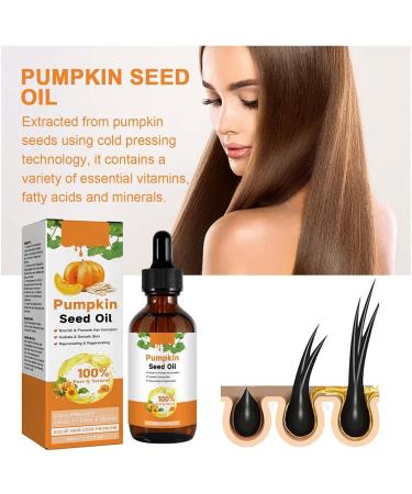 Pumpkin Seed Oil For Hair 60 ml Pumpkin Seed Oil for Hair Growth Organic Pumpkin Seed Oil for Hair Growth Cold-Pressed Aromatherapy Massage Oil Repair of Damaged Hair Applies to All (3 Pieces) 3pc - Buy Online on GoSupps.com