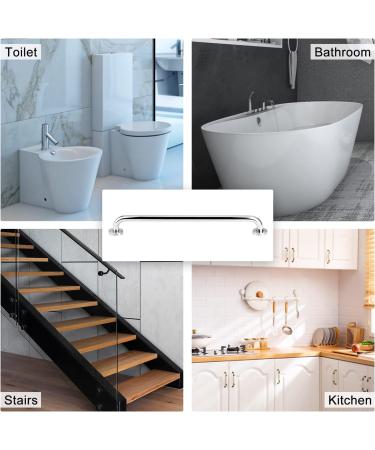 YF Bathroom Safety Grab Bar Stainless Steel (2-Pack) Shower Grab Handle Security Grab Handrail for Bathtub Shower Toilet 24 inch - Buy Online on GoSupps.com