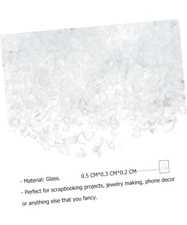 FOYTOKI 1 Glass Chip Epoxy Charms DIY Nail Art Crushed Glass Manicure Fillers Nail Art Rhinestones Nail DIY Glass Fillers DIY Epoxy Filling Manicure Charms Nail Art Accessories 0.5X0.3cm transparent - Buy Online on GoSupps.com