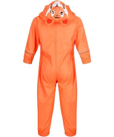 Regatta Girl's Charco All-in-One Suit 4 Years - Jaffa Orange/White - Buy Online on GoSupps.com