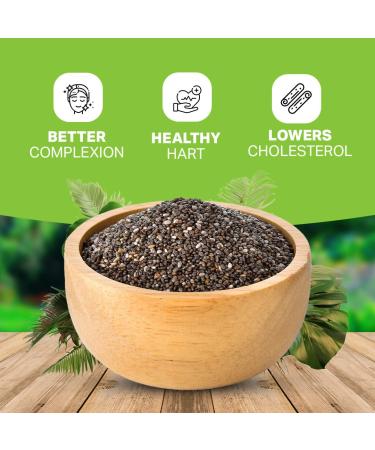 Buy SOLUP Black Chia Seeds 900g - 100% Natural Superfood for Healthy Living - International Shipping Available - Buy Online on GoSupps.com