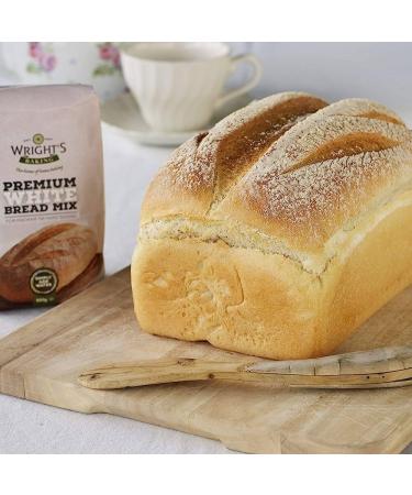 Wright's | Bread Mix Premium White 500g | Baking Success Guaranteed | Suitable for Vegetarians - Buy Online on GoSupps.com