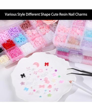 cute bowknot nail 3d bowknot nail art hirata flower nail art decoration nail supplies salon sweet bowknot nail cute 3d bow nail art pearl beads flower BKHZ011 - Buy Online on GoSupps.com