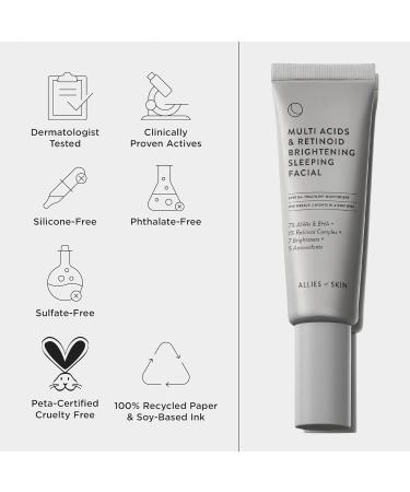 Multi Acids & Retinoid Brightening Sleeping Facial - Rejuvenate Brighten & Hydrate | International Shipping Available - Buy Online on GoSupps.com