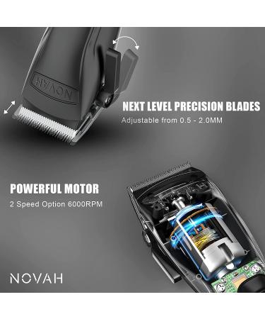 Professional Cordless Hair Clippers and Trimmer Kit for Men - Barber Clipper Hair Cutting Set for Beard and Haircut Grooming - Buy Online on GoSupps.com