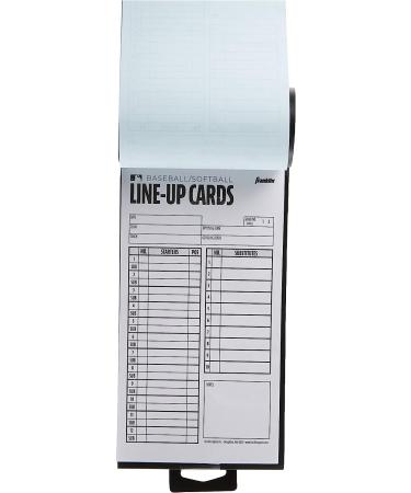 Franklin Sports MLB Baseball + Softball Lineup Cards - Set of 25 Game Sheets with Holder - Ideal for Coaches and Managers - Buy Online on GoSupps.com