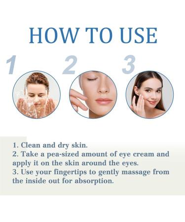 Peptide De-Puffing Eye Serum Anti-Aging Collagen Eye Cream for Men for Dark Circles Under Eye Bags Puffiness Fine Lines and Wrinkles - Buy Online on GoSupps.com