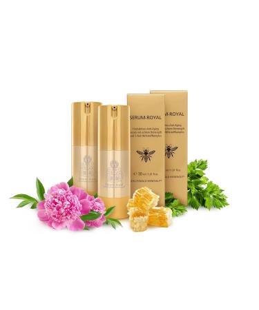 Anti-Aging Beeergift Serum 2x30ml - Tightening Facial Care for Wrinkles | 24h Hydration by Schlo wald-Bienengut - Buy Online on GoSupps.com