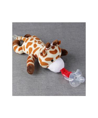 Toddler baby teeth pacifier clip baby pacifier chain pacifier chain pacifier clip holder giraffe plush toy baby doll for teething toys for gift