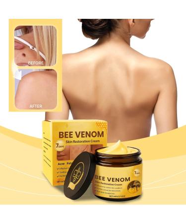  SKZKK Set of 2 skin care creams with bee venom anti-aging serum firms and tightens the face repairs and moisturizes smooths wrinkles and fine lines natural ingredients for all skin types - Buy Online on GoSupps.com