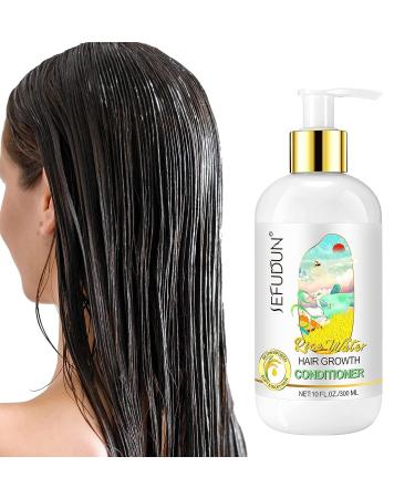 Rice Water Hair Growth Shampoo & Conditioner Set for Women - With Rosemary, Biotin & Caffeine - Ideal for Thinning Hair & Loss - Buy Online on GoSupps.com
