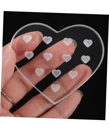 WOONEKY Plaque de Colle pour Faux Cils C ur Transparente 12 Trous en Verre pour Extensions de Cils Usage Professionnel Salon Portable - Buy Online on GoSupps.com