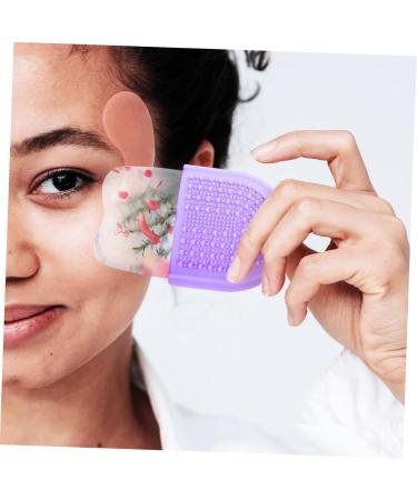 Beauty Face Ice Tray & Icing Roller - Silicone Face Massage Tool for Radiant Skin - 13x6.5x5.5CM - Violet - Buy Online on GoSupps.com