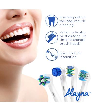16 Pack Replacement Brush Heads for Electric Toothbrush - Fits Braun Pro 1000 Vitality - Assorted Cross, Floss, Precision, Sensitive - Buy Online on GoSupps.com