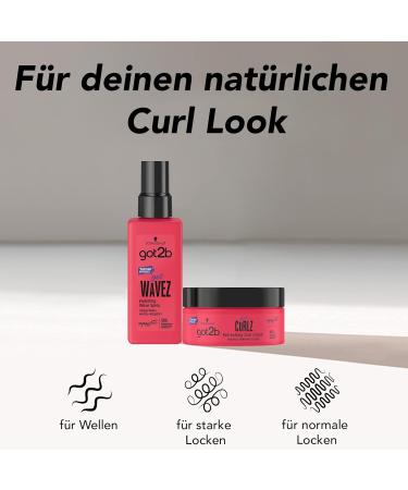 got2b gotCurlz Refreshing Curl Cream (1 x 200 ml) Moisturizing Curl Cream for Styling and Nourishing Curls Define and Nourish Without Weight - Buy Online on GoSupps.com