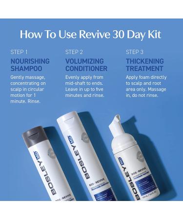 BosleyMD 3-Piece Hair Kit with Saw Palmetto - Shampoo, Conditioner, Treatment - Non Color-Treated Formula for Longer, Thicker, Fuller Hair - Buy Online on GoSupps.com